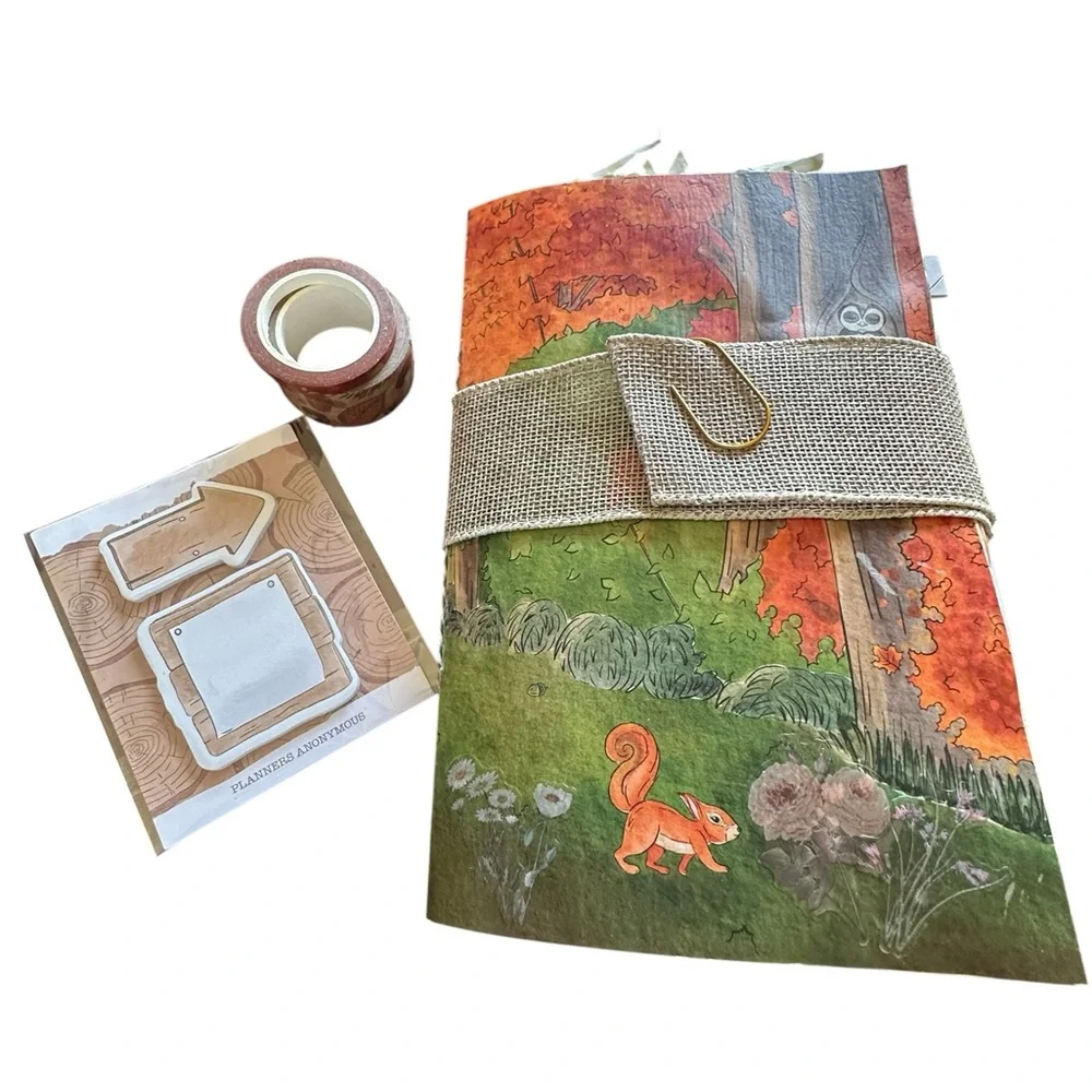 Fall Woodland Forest Themed Handmade Junk Journal